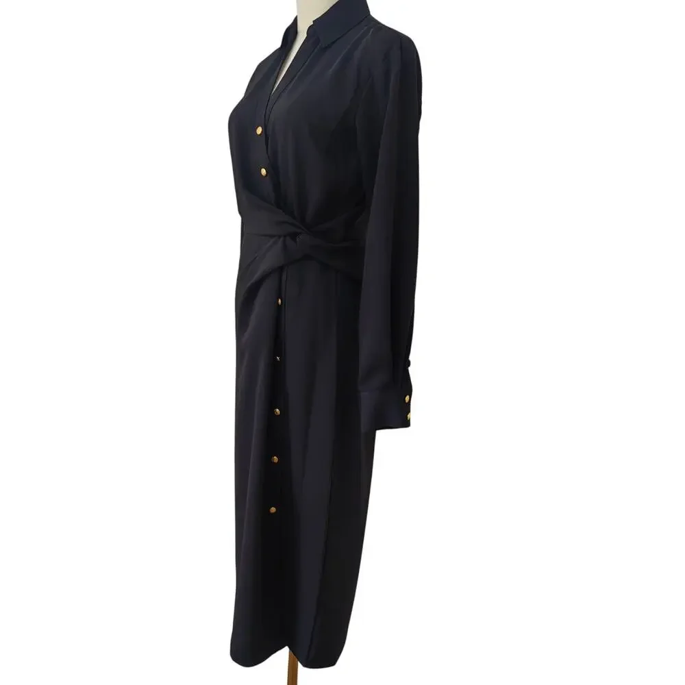 Veronica Beard Wright Midi Button Down Collared Dress US 6 - Picture 5 of 12